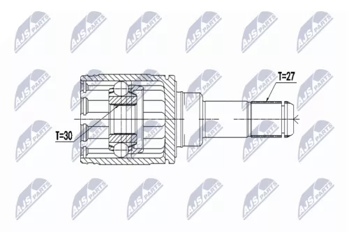 NTY NTY NPW-BM-066 Rear Rear Left Rear Right inner NTY Cv Joint & Boot Kit 