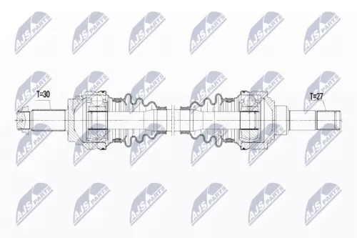 NTY NTY NPW-BM-075 NTY NPW-BM-075 Drive Shaft 