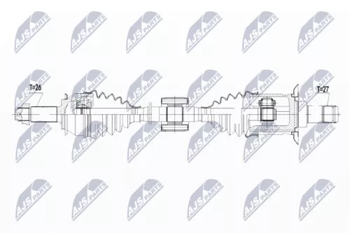 NTY NTY NPW-BM-105 NTY NPW-BM-105 Drive Shaft 