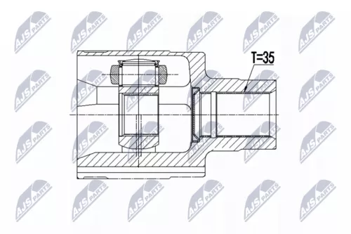 Front Right NTY Cv Joint & Boot Kit