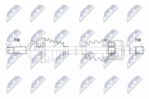 NTY NTY NPW-BM-125 NTY NPW-BM-125 Drive Shaft 