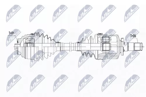 NTY NTY NPW-BM-139 NTY NPW-BM-139 Drive Shaft 