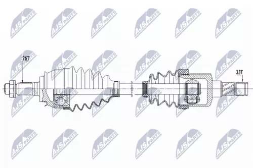 NTY NPW-BM-155 Drive Shaft
