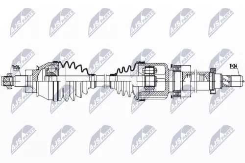 NTY NTY NPW-BM-158 NTY NPW-BM-158 Drive Shaft 