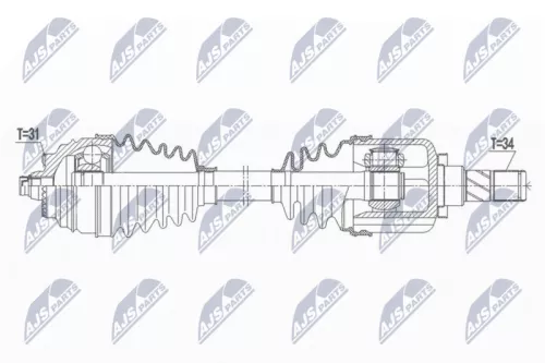NTY NPW-BM-164 Drive Shaft