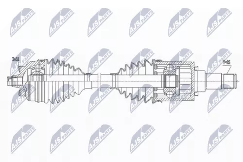 NTY NTY NPW-BM-168 NTY NPW-BM-168 Drive Shaft 