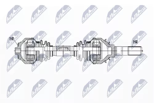 NTY NTY NPW-BM-176 NTY NPW-BM-176 Drive Shaft 
