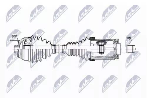 NTY NTY NPW-BM-177 NTY NPW-BM-177 Drive Shaft 