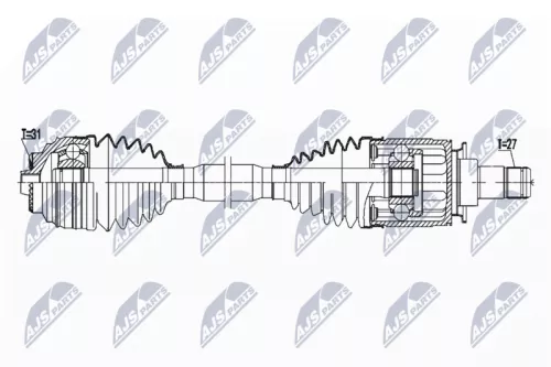 NTY NTY NPW-BM-182 NTY NPW-BM-182 Drive Shaft 
