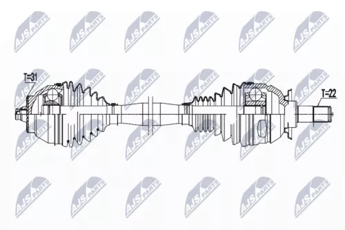 NTY NTY NPW-BM-184 NTY NPW-BM-184 Drive Shaft 