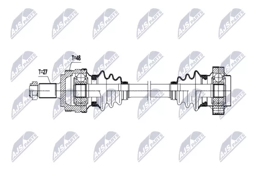 NTY NTY NPW-BM-199 NTY NPW-BM-199 Drive Shaft 