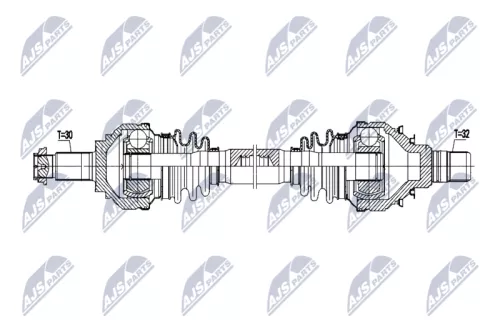 NTY NTY NPW-BM-219 NTY NPW-BM-219 Drive Shaft 