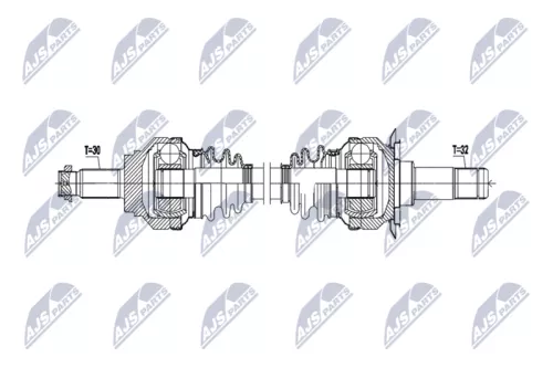 NTY NPW-BM-223 Drive Shaft