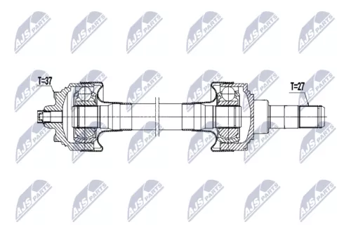 NTY NTY NPW-BM-227 NTY NPW-BM-227 Drive Shaft 