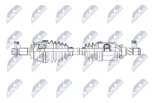 NTY NTY NPW-BM-243 NTY NPW-BM-243 Drive Shaft 