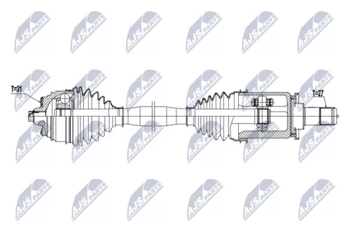 NTY NTY NPW-BM-251 NTY NPW-BM-251 Drive Shaft 