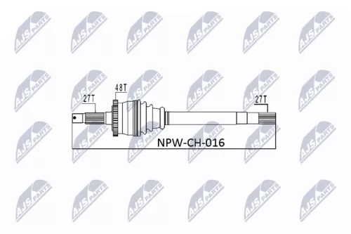 NTY NPW-CH-016 Drive Shaft