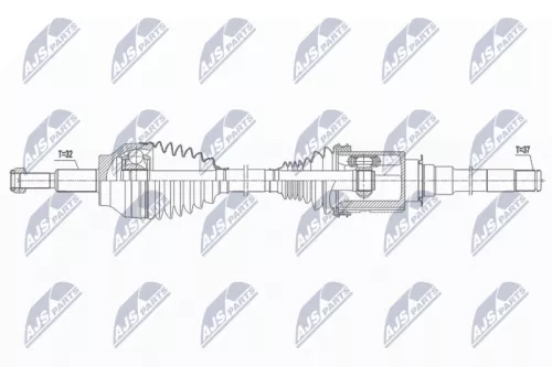 NTY NTY (NPW-CH-031) Front Right NTY Drive Shaft 