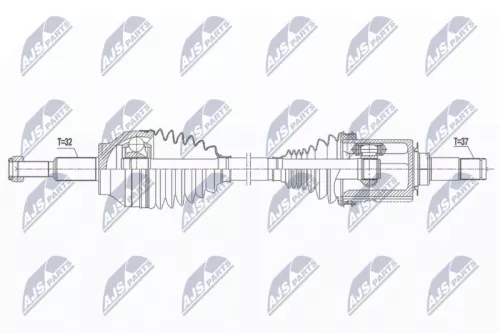 NTY NTY (NPW-CH-032) Front Front Left NTY Drive Shaft 