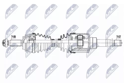 NTY NPW-CH-044 Drive Shaft