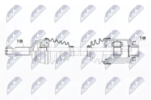 NTY NPW-CH-054 Drive Shaft