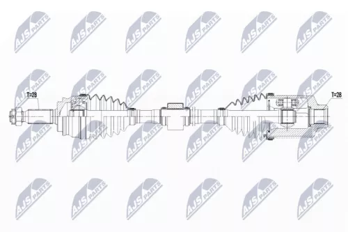 NTY NTY NPW-CH-058 NTY NPW-CH-058 Drive Shaft 