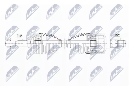NTY NTY NPW-CH-068 NTY NPW-CH-068 Drive Shaft 