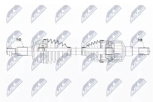 NTY NPW-CH-070 Drive Shaft