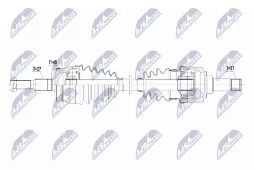 NTY NTY NPW-CH-090 NTY NPW-CH-090 Drive Shaft 
