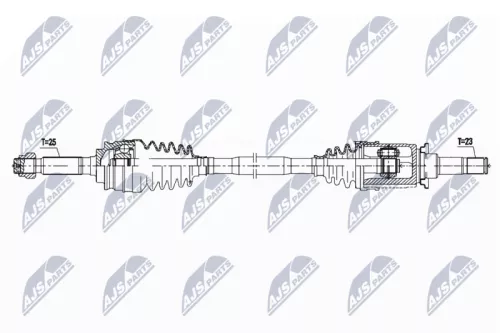 NTY NTY NPW-CH-094 NTY NPW-CH-094 Drive Shaft 
