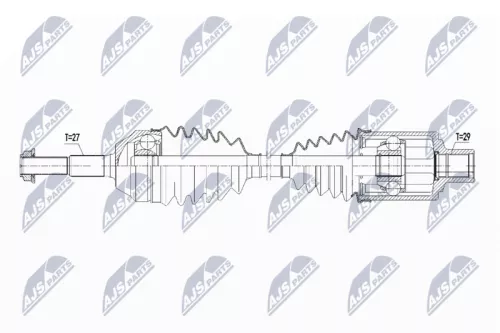 NTY NPW-CH-098 Drive Shaft