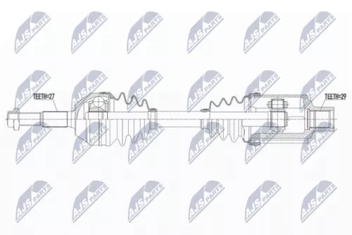 NTY NTY NPW-CH-102 NTY NPW-CH-102 Drive Shaft 