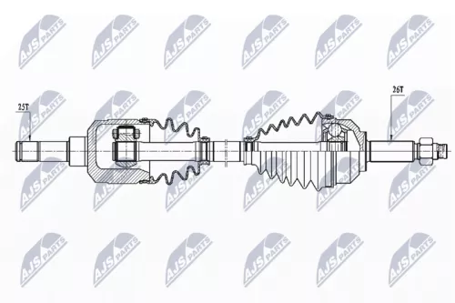 NTY NTY NPW-CH-106 NTY NPW-CH-106 Drive Shaft 