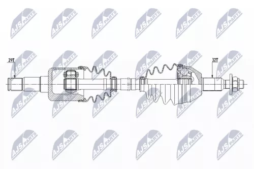 NTY NTY NPW-CH-108 NTY NPW-CH-108 Drive Shaft 