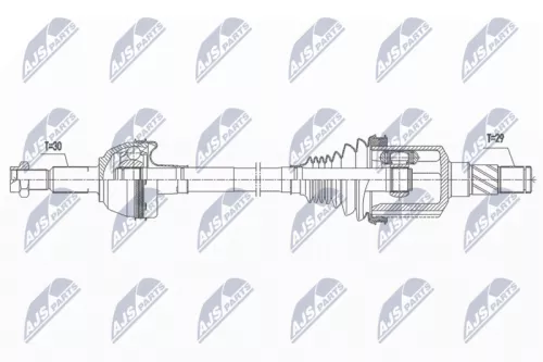 NTY NTY NPW-CH-116 NTY NPW-CH-116 Drive Shaft 