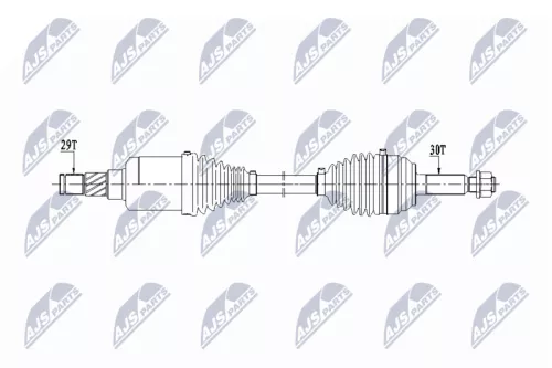 NTY NTY NPW-CH-118 NTY NPW-CH-118 Drive Shaft 