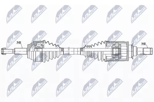 NTY NTY NPW-CH-128 NTY NPW-CH-128 Drive Shaft 