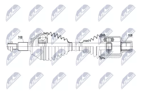 NTY NTY NPW-CH-153 NTY NPW-CH-153 Drive Shaft 
