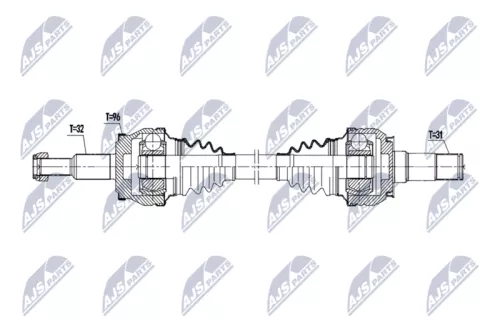 NTY NTY NPW-CH-157 NTY NPW-CH-157 Drive Shaft 