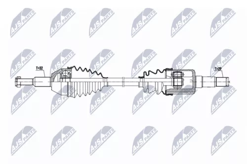 NTY NTY NPW-CH-159 NTY NPW-CH-159 Drive Shaft 