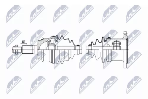 NTY NTY NPW-CH-163 NTY NPW-CH-163 Drive Shaft 