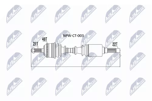 NTY NPW-CT-003 Drive Shaft