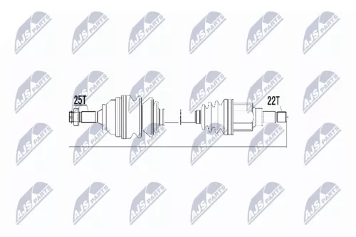 NTY NPW-CT-018 Drive Shaft