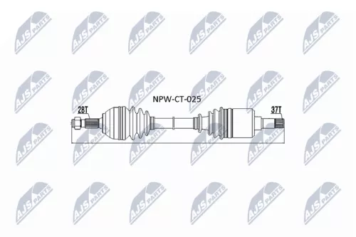 NTY NPW-CT-025 Drive Shaft