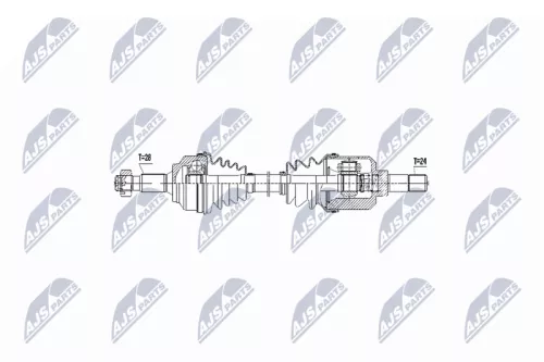 NTY NTY NPW-CT-051 NTY NPW-CT-051 Drive Shaft 