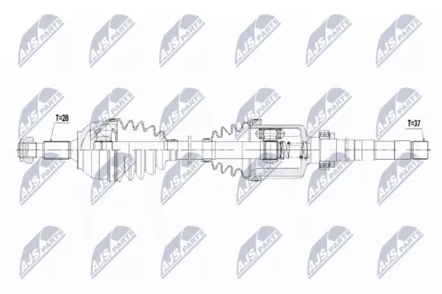 NTY NTY NPW-CT-061 NTY NPW-CT-061 Drive Shaft 