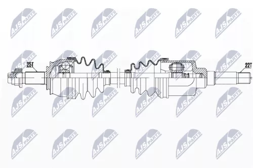 NTY NPW-CT-071 Drive Shaft