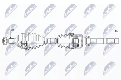 NTY NTY NPW-CT-079 NTY NPW-CT-079 Drive Shaft 