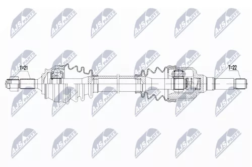 NTY NTY NPW-CT-095 NTY NPW-CT-095 Drive Shaft 