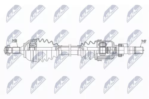 NTY NTY NPW-CT-107 NTY NPW-CT-107 Drive Shaft 